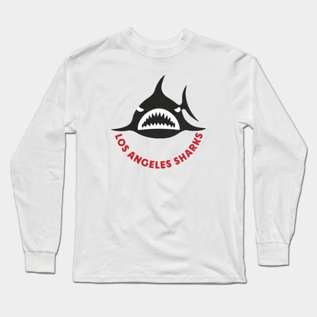 Defunct Los Angeles Sharks WHA Hockey 1973 Long Sleeve T-Shirt by LocalZonly